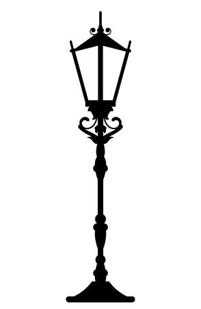 Vector illustration of vintage streetlightのイラスト素材