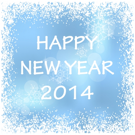 Vector Happy New Year winter backgroundのイラスト素材