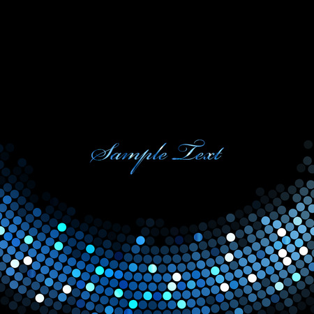 Vector black background with blue lightsのイラスト素材