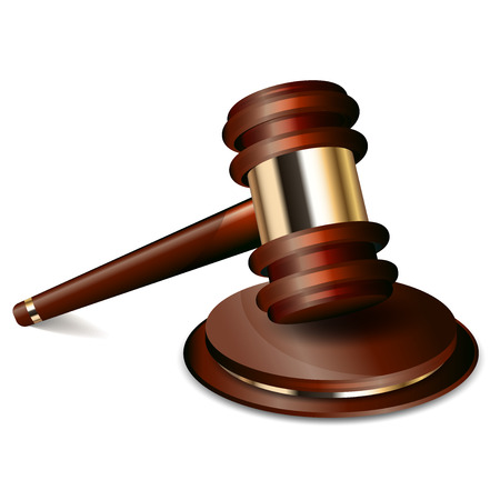 Vector illustration of judge gavelのイラスト素材