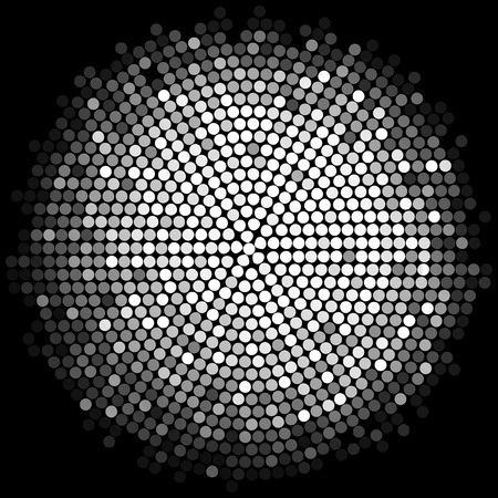 Vector silver disco lights backgroundのイラスト素材