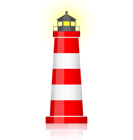 Vector illustration of lighthouseのイラスト素材