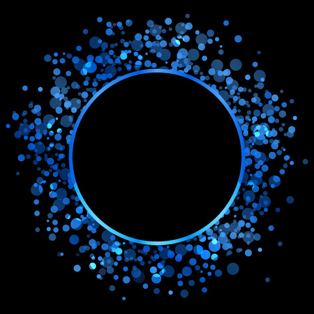 Vector abstract blue frameのイラスト素材