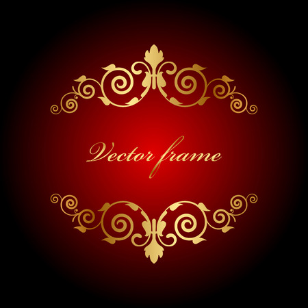 Vector luxury background with gold ornamentのイラスト素材
