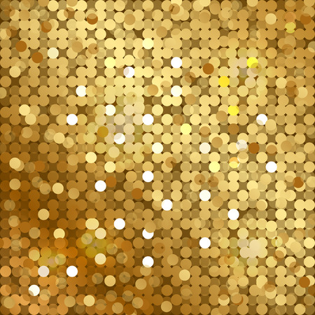 Vector gold background with sequinsのイラスト素材