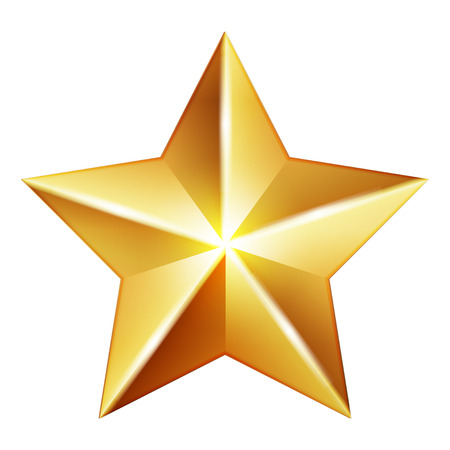 Vector gold starのイラスト素材