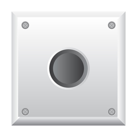 Vector illustration of gray buttonのイラスト素材
