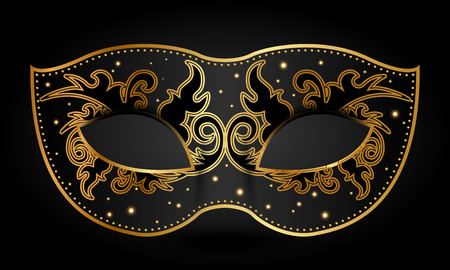Vector illustration of ornate maskのイラスト素材