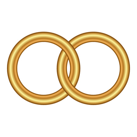 Vector illustration of gold ringsのイラスト素材