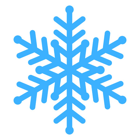 Vector illustration of blue snowflakeのイラスト素材