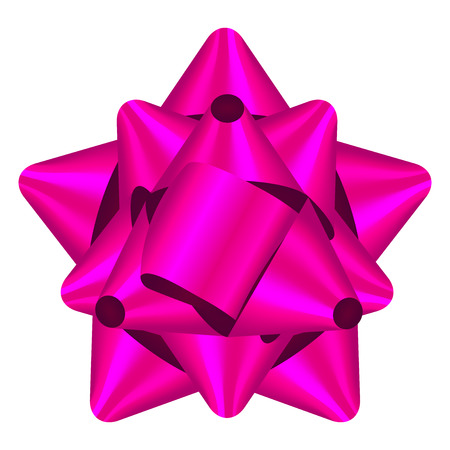 Vector illustration of pink bowの写真素材