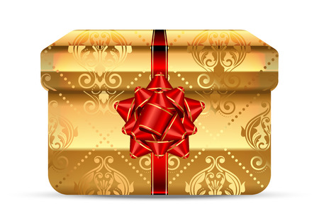 Vector illustration of ornate gift boxのイラスト素材