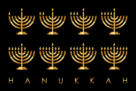 Vector Hanukkah cardのイラスト素材
