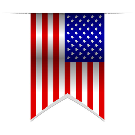 Vector illustration of USA flagのイラスト素材