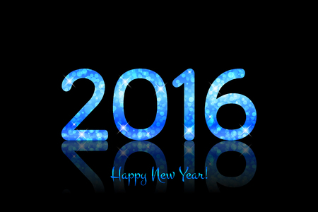 Vector 2016 Happy New Year backgroundのイラスト素材