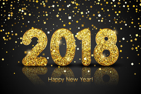 Golden Happy New Year 18のイラスト素材 ストックフォト 写真素材のstock Foto ストックドットフォト