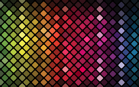 Abstract mosaic with colorful lightsのイラスト素材