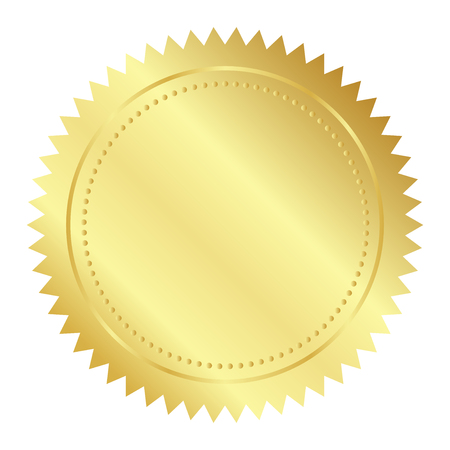 Gold sealのイラスト素材