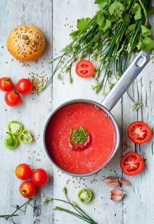 Gospache tomato soupの写真素材