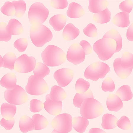 Pink valentine background with rose petalsのイラスト素材