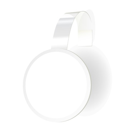 Vector wobbler with transparent strip isolated on a white backgroundのイラスト素材