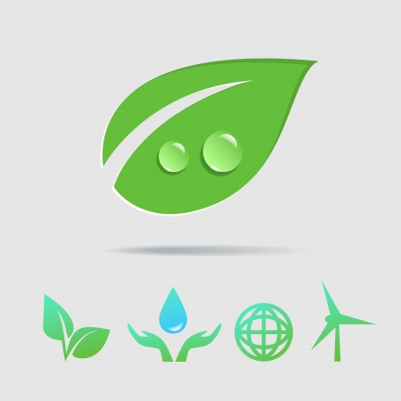 Eco icons vector collectionのイラスト素材