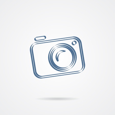Camera icon isolated on a white backgroundのイラスト素材