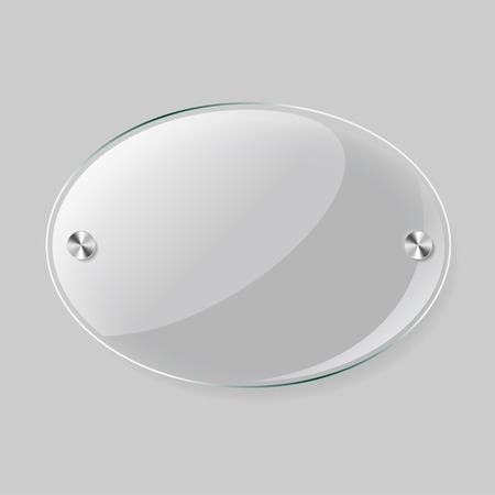 Glass round planeのイラスト素材