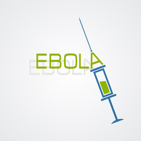 Syringe Ebola antivirus conceptのイラスト素材
