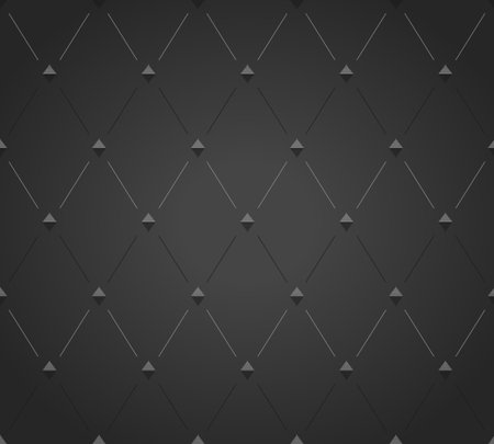 Abstract black rhombus seamless patternのイラスト素材