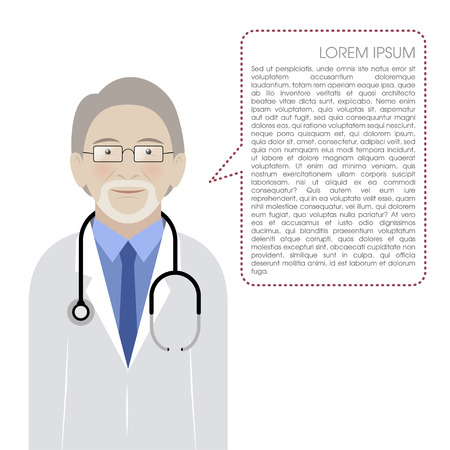Doctor isolated on white background. のイラスト素材