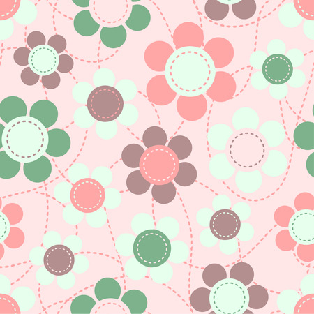 Floral background seamless pattern. Vector illustration EPS8のイラスト素材