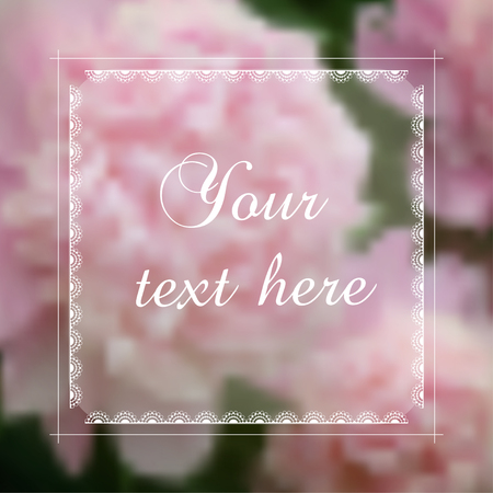 Peonies background for a cardのイラスト素材