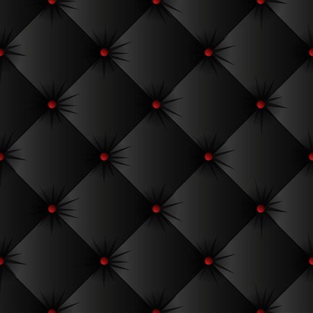 Black upholstery texture seamless pattern. Easy editable background color. Vector illustrationのイラスト素材