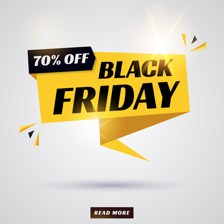 Black friday sale. Discount web template with modern  banner. Vector.のイラスト素材