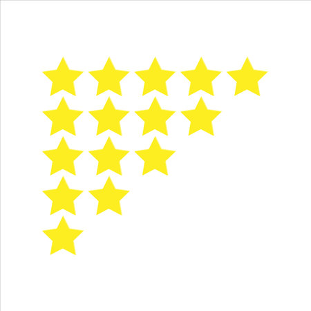 gold stars show level icon vector symbol illustrationのイラスト素材