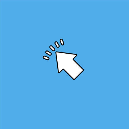 cursor on blue background icon vector illustrationのイラスト素材