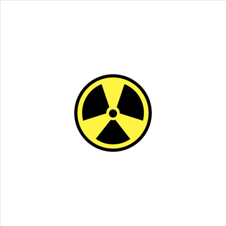radiation icon, toxins vector illustrationのイラスト素材