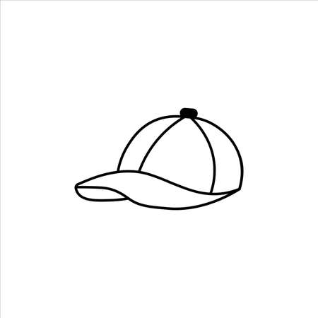 sports cap icon vector illustration symbolのイラスト素材
