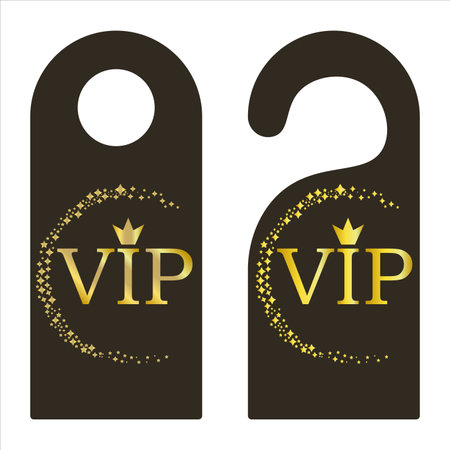 Door label VIP icon vector illustration symbolのイラスト素材