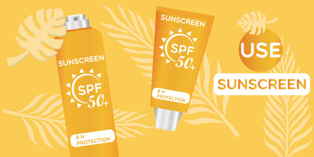 sunscreen spf 50 icon, vector, illustration, symbolのイラスト素材