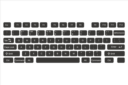keyboard icon vector illustration symbolのイラスト素材