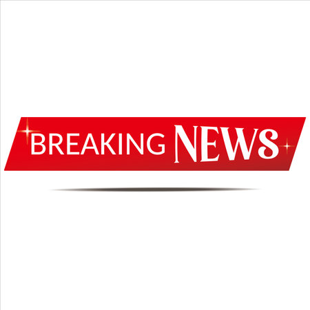 Breaking news, 10 EPS icon, vector, illustration, symbolのイラスト素材
