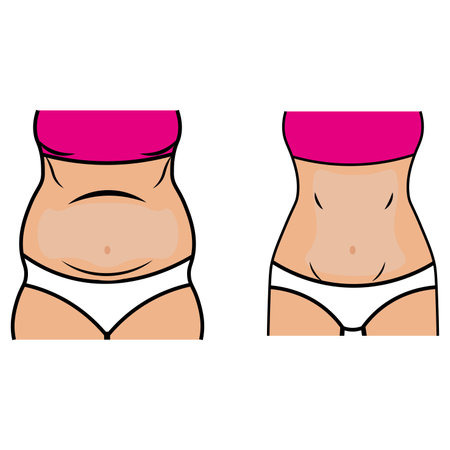 Female body, slimming icon vector illustration symbolのイラスト素材