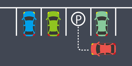 Car parking icon vector illustration symbolのイラスト素材