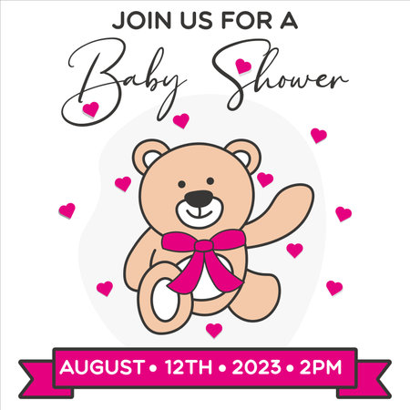 Baby shower invitation icon vector illustration symbolのイラスト素材