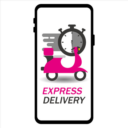 express delivery icon vector illustrationのイラスト素材