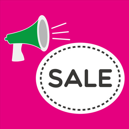sale, loudspeaker icon vector illustration symbolのイラスト素材