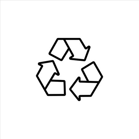 recycling icon vector illustration symbolのイラスト素材