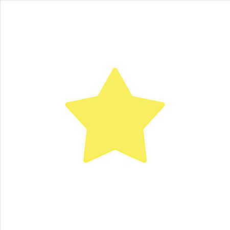 yellow star icon vector illustration symbolのイラスト素材